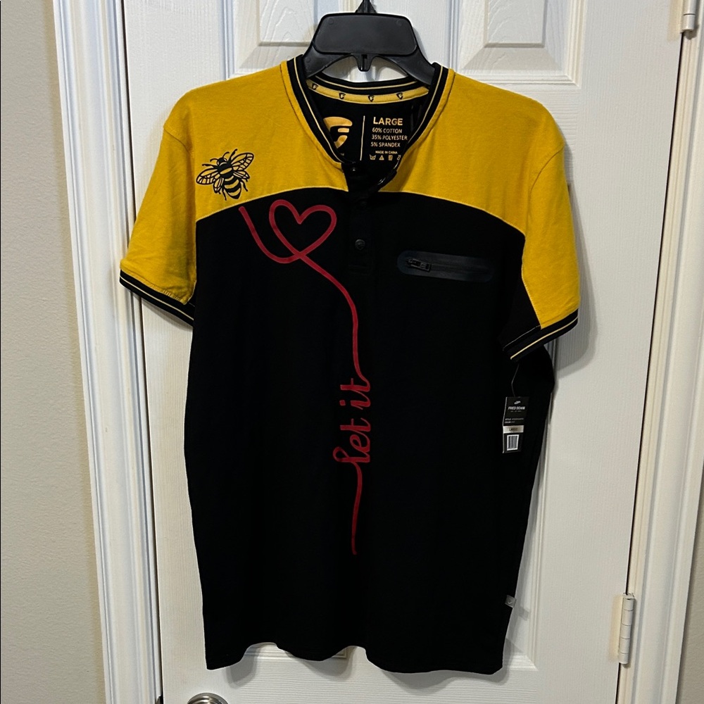 Trendy Black and Yellow Polo Shirt - Fried Denim